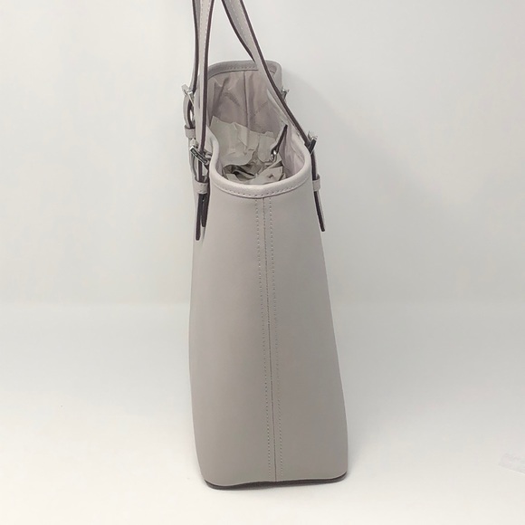 NWT Michael Kors Jet Set travel leather Ash gray - Picture 5 of 8